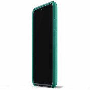 Mujjo Leather Wallet Case - кожен (естествена кожа) кейс с джоб за кредитна карта за iPhone 11 (зелен) 3