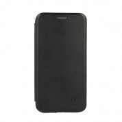 Vennus Elegance Book Case - кожен калъф, тип портфейл и поставка за Samsung Galaxy S20 Plus (черен)