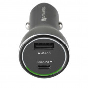 4smarts Fast Car Charger Set iPD (MFI) for iPhone , iPad and devices with Lightning Port (black) 4