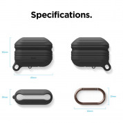 Elago Airpods Pro Waterproof Hang Case - водоустойчив силиконов калъф с карабинер за Apple Airpods Pro (черен) 6