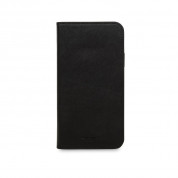 Knomo Leather Folio Case - флип кожен (естествена кожа) калъф за iPhone XS, iPhone X (черен)