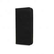 Knomo Leather Folio Case - флип кожен (естествена кожа) калъф за iPhone XS, iPhone X (черен) 1