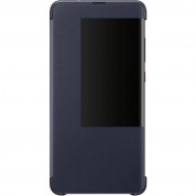 Huawei C-Hima Smart View Flip Cover - оригинален кожен калъф за Huawei Mate 20 (тъмносин)