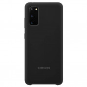 Samsung Silicone Cover Case EF-PG980TB - оригинален силиконов кейс за Samsung Galaxy S20 (черен)