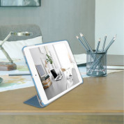 Macally Stand Case - полиуретанов калъф и поставка за iPad 7 (2019), iPad 8 (2020), iPad 9 (2021) (син) 8