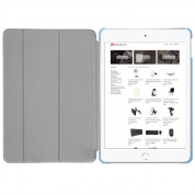 Macally Stand Case - полиуретанов калъф и поставка за iPad 7 (2019), iPad 8 (2020), iPad 9 (2021) (син) 3