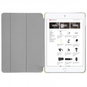 Macally Stand Case - полиуретанов калъф и поставка за iPad 7 (2019), iPad 8 (2020), iPad 9 (2021) (златист) 2