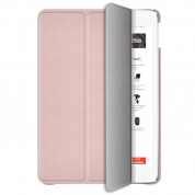 Macally Stand Case - полиуретанов калъф и поставка за iPad 7 (2019), iPad 8 (2020), iPad 9 (2021) (розов) 4