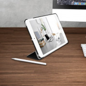 Macally Stand Pen Case - полиуретанов калъф и поставка с отделение за Apple Pencil за iPad 9 (2021), iPad 8 (2020), iPad 7 (2019) (черен) 12