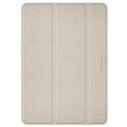 Macally Stand Case - полиуретанов калъф и поставка за iPad Air 3 (2019) (златист)