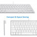 Macally Compact USB-A Wired Keyboard - компактна жична клавиатура за Mac и PC (бял)  9