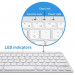 Macally Compact USB-A Wired Keyboard - компактна жична клавиатура за Mac и PC (бял)  6