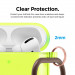 Elago Airpods Pro TPU Hang Case - силиконов калъф с карабинер за Apple Airpods Pro (жълт-фосфор) 4