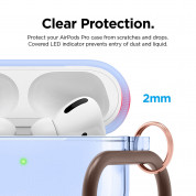 Elago Airpods Pro TPU Hang Case - силиконов калъф с карабинер за Apple Airpods Pro (светлосин) 3