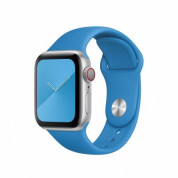 Apple Surf Blue Sport Band S/M & M/L - оригинална силиконова каишка за Apple Watch 38мм, 40мм (син)
