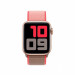 Apple Neon Pink Sport Loop - оригинална текстилна каишка за Apple Watch 38мм, 40мм (розов-кафяв) 3