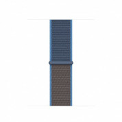 Apple Surf Blue Sport Loop - оригинална текстилна каишка за Apple Watch 38мм, 40мм (кафяв-син) 1
