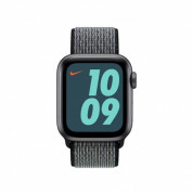 Apple Watch Nike Band Sport Loop - оригинална текстилна каишка за Apple Watch 38мм, 40мм (лилав-зелен) 2