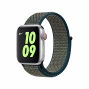 Apple Watch Nike Band Sport Loop - оригинална текстилна каишка за Apple Watch 38мм, 40мм (зелен) 1
