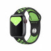 Apple Watch Nike Sport Band - оригинална силиконова каишка за Apple Watch 42мм, 44мм (черен-зелен) 2