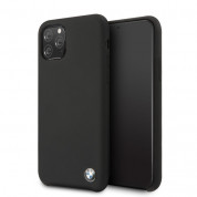 BMW Signature Silicone Hard Case - твърд силиконов кейс за iPhone 11 Pro (черен)