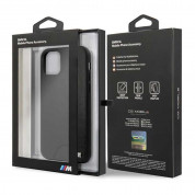 BMW M Collection Hard Case - кожен (естествена кожа) кейс за iPhone 11 (черен) 4