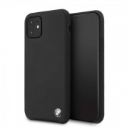 BMW Signature Silicone Hard Case - твърд силиконов кейс за iPhone 11 (черен)