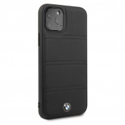 BMW Signature Horizontal Lines Leather Case for iPhone 11 Pro Max (black) 2