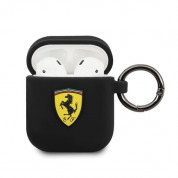 Ferrari Airpods Silicone Case for Apple Airpods и Apple Airpods 2 (black)