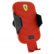 Ferrari Automatic and Fast Charge Mount 10W - автоматична поставка за кола с безжично зареждане за QI съвместими смартфони до 6.5 инча (червен)