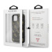 Guess 4G Double Layer Glitter Case - дизайнерски кейс с висока защита за iPhone 11 Pro (черен) 7
