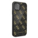 Guess 4G Double Layer Glitter Case - дизайнерски кейс с висока защита за iPhone 11 Pro (черен) 3