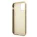 Guess 4G Collection Leather Hard Case - дизайнерски кожен кейс за iPhone 11 Pro (сив) 6
