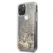 Guess Glitter Hard Case - дизайнерски кейс с висока защита за iPhone 11 Pro (златист) 1