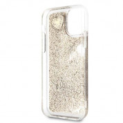 Guess Glitter Hard Case - дизайнерски кейс с висока защита за iPhone 11 Pro (златист) 5