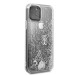 Guess Glitter Hard Case - дизайнерски кейс с висока защита за iPhone 11 Pro (сребрист) 3