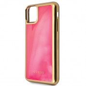 Guess Glow Sand Hard Case - дизайнерски кейс с висока защита за iPhone 11 Pro (розов) 4