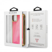 Guess Glow Sand Hard Case - дизайнерски кейс с висока защита за iPhone 11 Pro (розов) 6