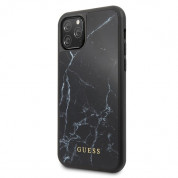 Guess Marble Hard Case - дизайнерски кейс с висока защита за iPhone 11 Pro (черен) 1