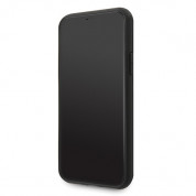 Guess Iridescent Leather Hard Case - дизайнерски кожен кейс за iPhone 11 Pro (черен) 3