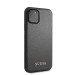 Guess Iridescent Leather Hard Case - дизайнерски кожен кейс за iPhone 11 Pro (черен) 3