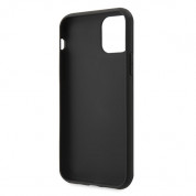 Guess Iridescent Leather Hard Case - дизайнерски кожен кейс за iPhone 11 Pro (черен) 5