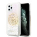 Guess Circle Liquid Glitter Hard Case - дизайнерски кейс с висока защита за iPhone 11 Pro (розов) 1