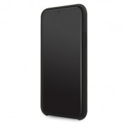 Guess 4G Tone on Tone Silicone Hard Case - силиконов (TPU) калъф за iPhone 11 Pro (черен) 3