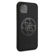 Guess 4G Tone on Tone Silicone Hard Case for iPhone 11 Pro (black) 2