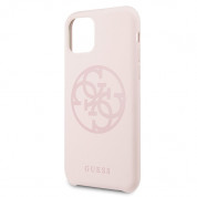 Guess 4G Tone on Tone Silicone Hard Case for iPhone 11 Pro (pink) 4