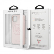 Guess 4G Tone on Tone Silicone Hard Case for iPhone 11 Pro (pink) 6