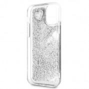Guess Glitter Hard Case - дизайнерски кейс с висока защита за iPhone 11 (сребрист) 5