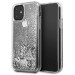 Guess Glitter Hard Case - дизайнерски кейс с висока защита за iPhone 11 (сребрист) 1