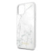 Guess Marble Hard Case - дизайнерски кейс с висока защита за iPhone 11 (бял) 5
